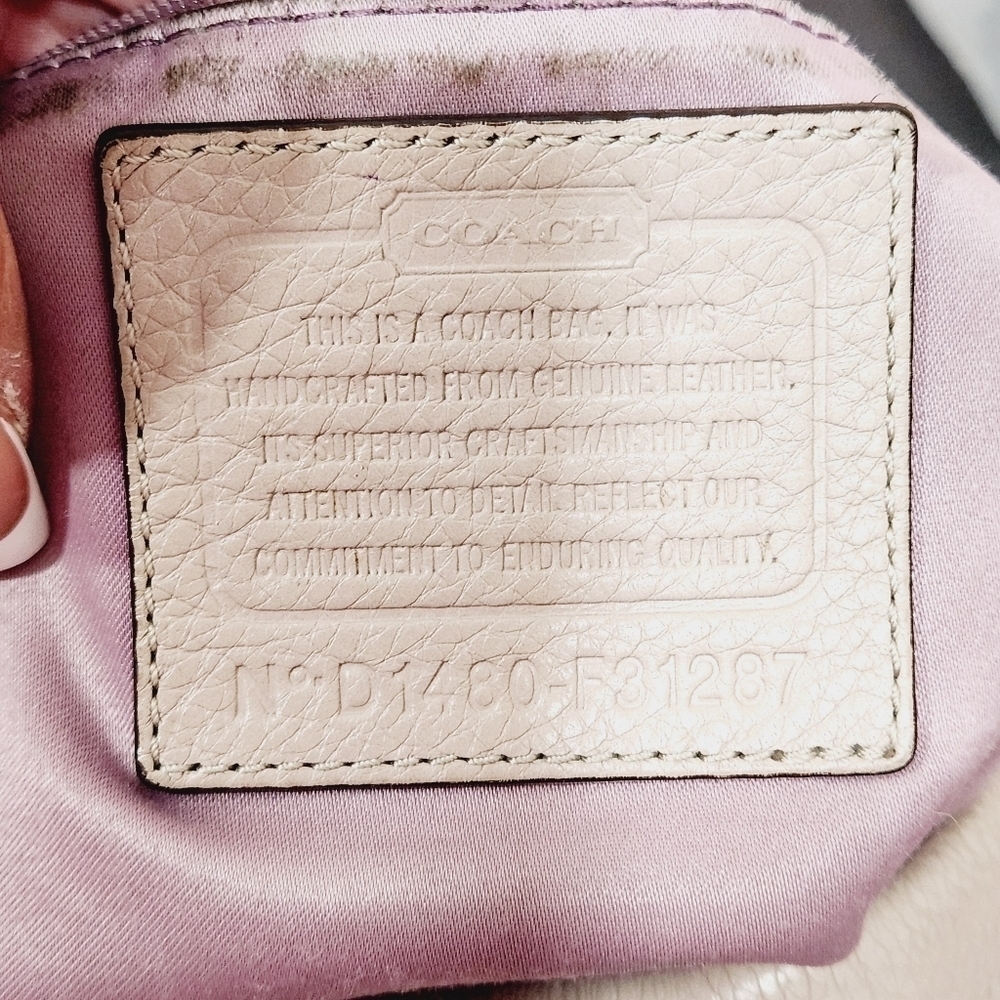 Coach F31287 Park Avery Studded Light Lavender Shoulder Hobo Tote - Picture 8 of 12